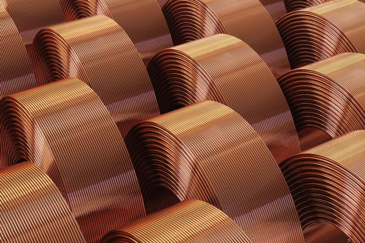 copper is getting cheaper as it gets