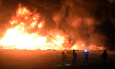 Gas pipeline fire in Mexico