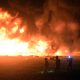 Gas pipeline fire in Mexico