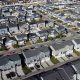 a decrease in US housing prices