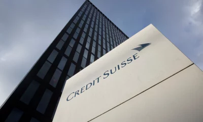 Credit Suisse shares fell