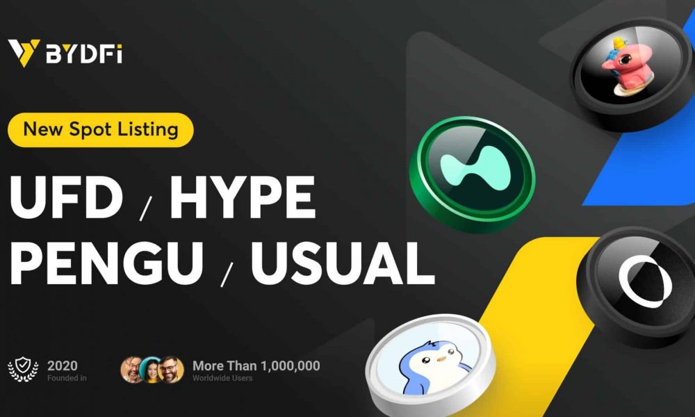 BYDFi Market Overview: UFD,HYPE and USUAL’s Growth, PENGU’s
Stable US$1,800,000,000 Market Cap