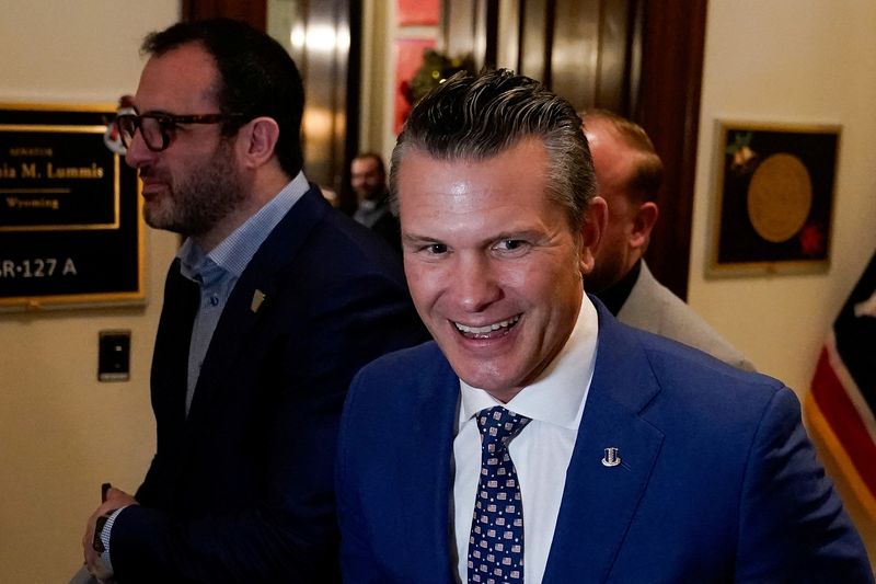 Trump’s Pentagon nominee Pete Hegseth slammed over remarks
on women