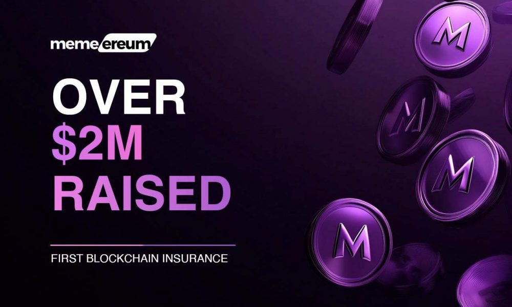 Memereum Surpasses $2M in Presale, Showcases Blockchain
Insurance, as Ethereum Holds at $1,900