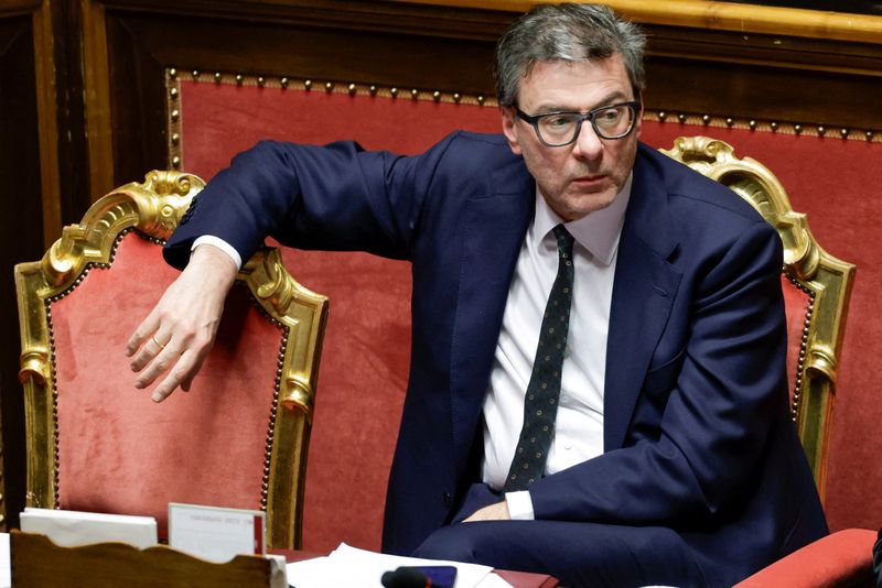 Italy at G7 warns about risks of trade tensions, dollar
weakening
